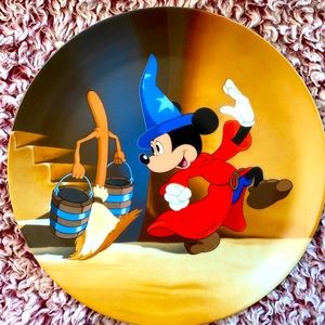 Disney Fantasia Mickey Plate Mischievous Apprentic